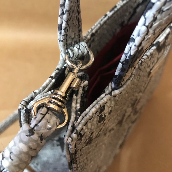 Nine West | Vintage Y2K Mini Boxy Square Crossbody Snakeskin Python Print Purse - Picture 8 of 11